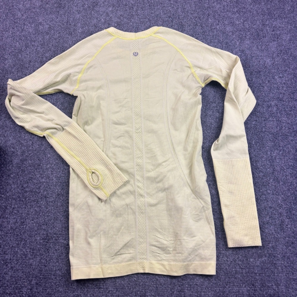 LULULEMON Women’s Yellow Long Sleeve Swiftly Shirt Athletic Shirt size: 4 - Picture 2 of 10